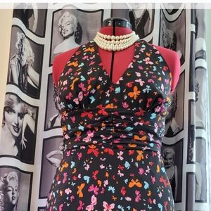 Alago floral halter style dress